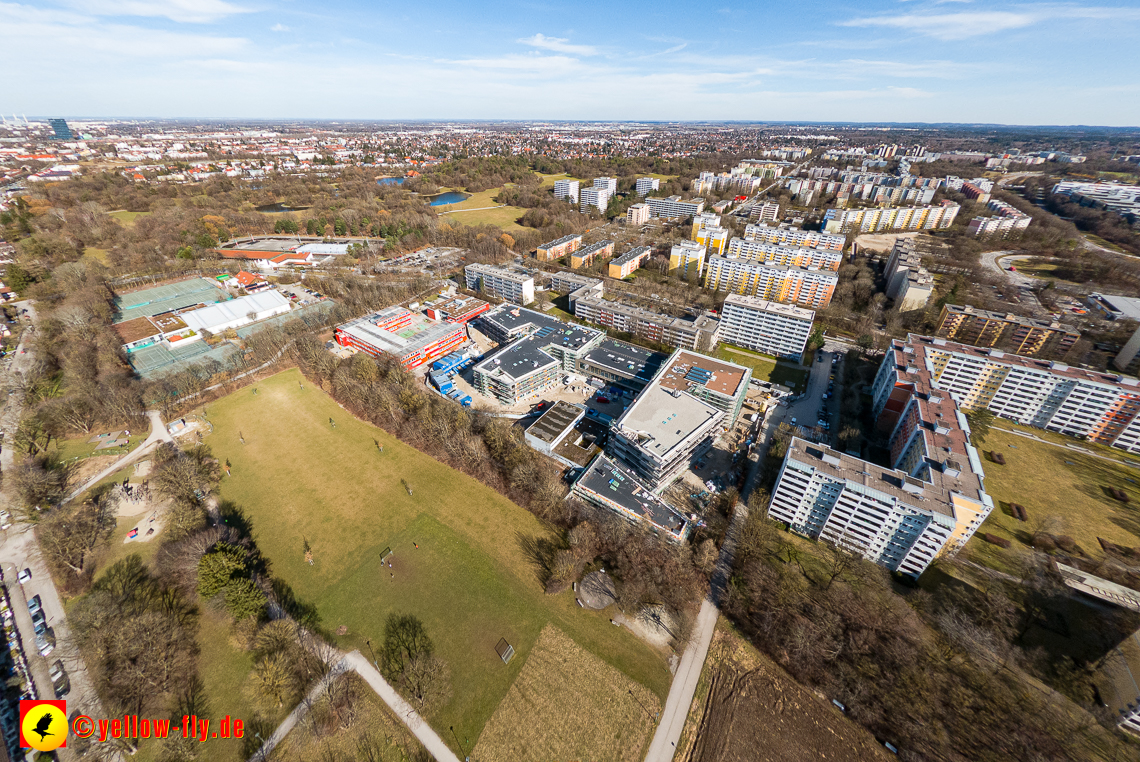 20.02.2023 - Baustelle zur Grundschule am Strehleranger in Neuperlach